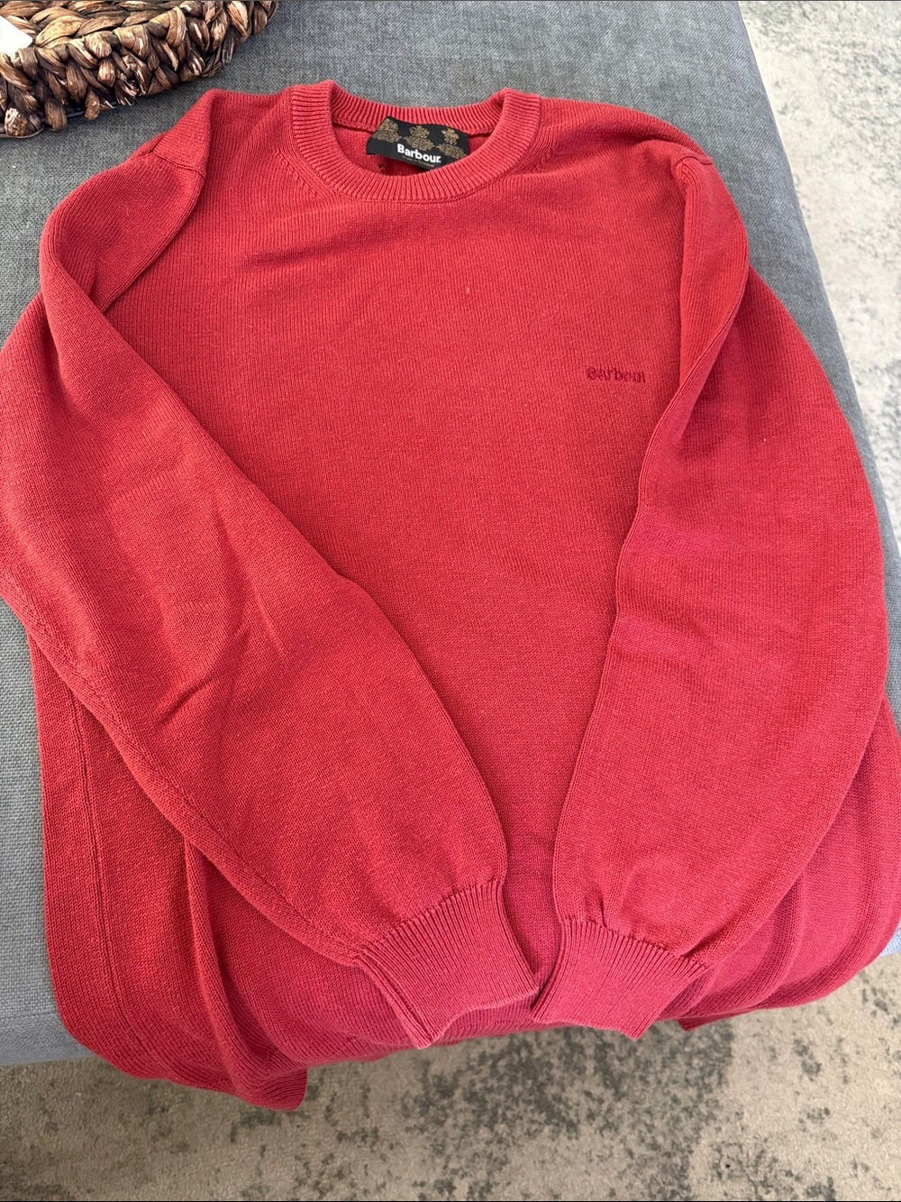 Barbour Men's Crimson Crewneck Sweater